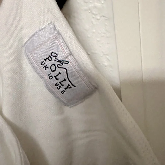 Oh Polly Triangle Cup Spaghetti Strap Mini Dress in White - Picture 4 of 5